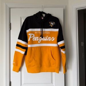 Mitchell & Ness Black and Gold Penguins Hoodie